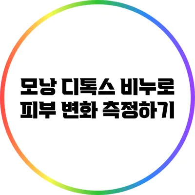 모낭 디톡스 비누로 피부 변화 측정하기