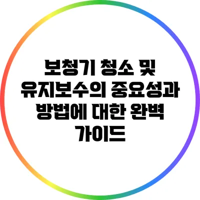 보청기 청소 및 유지보수의 중요성과 방법에 대한 완벽 가이드