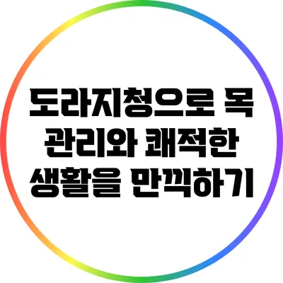 도라지청으로 목 관리와 쾌적한 생활을 만끽하기